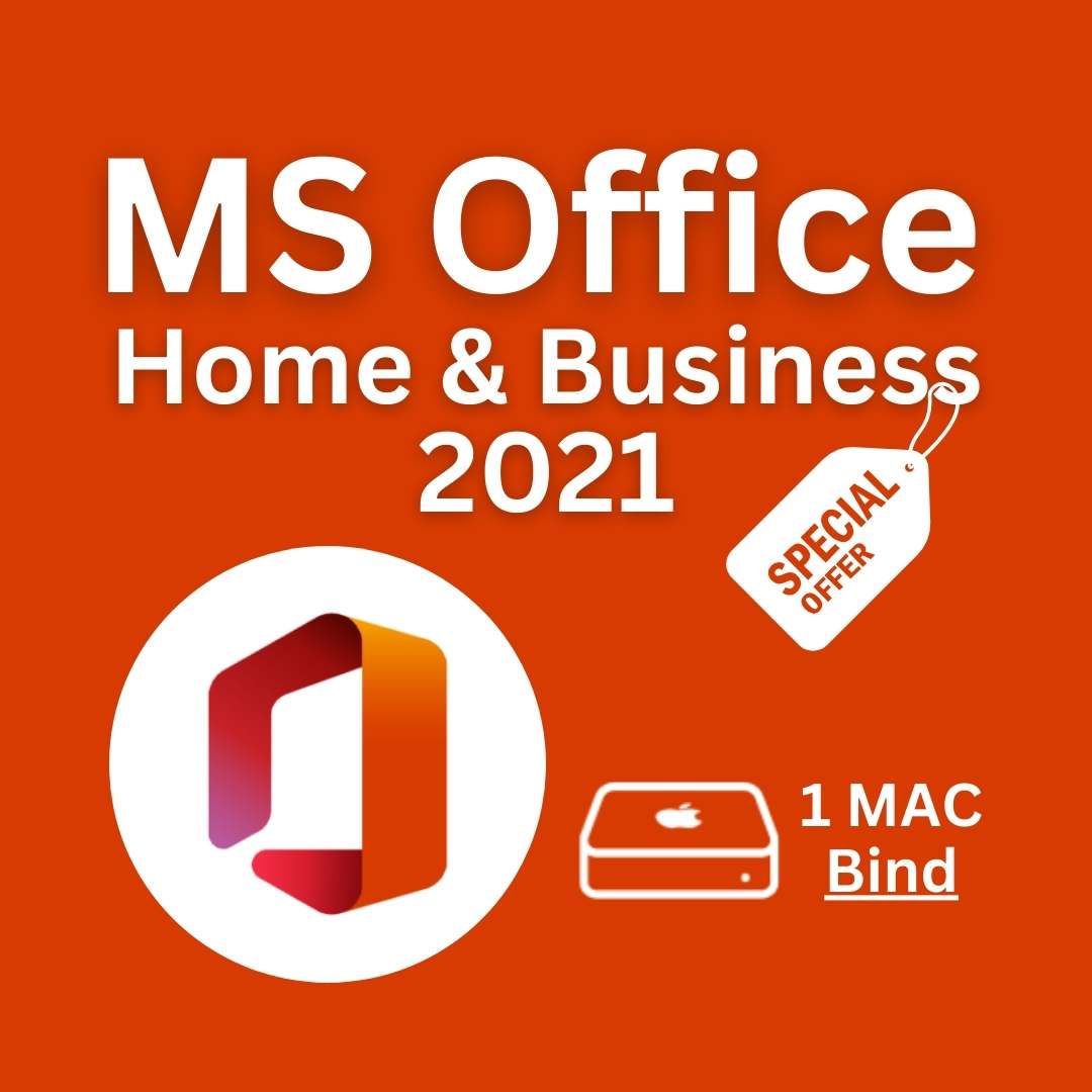 Microsoft Office 2021 Home shops and Business for MAC 1 User